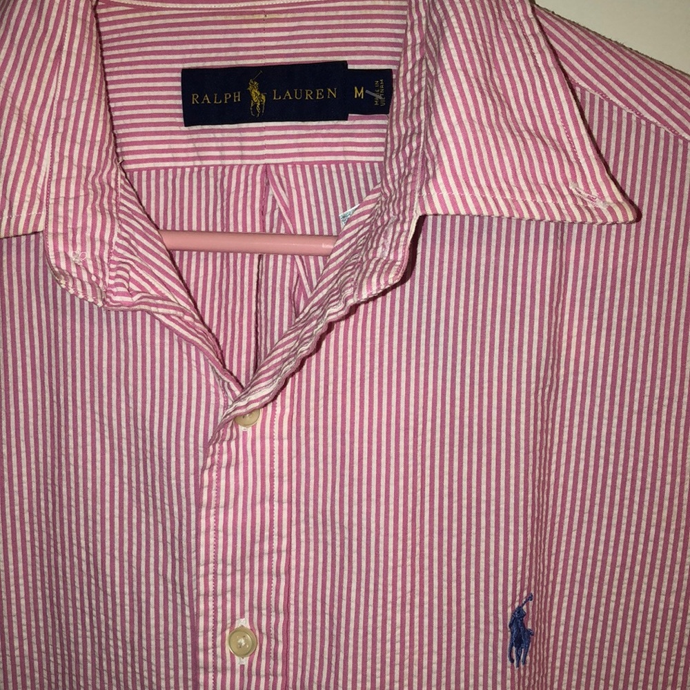 Pink polo Ralph Lauren button down - Picture 2 of 2